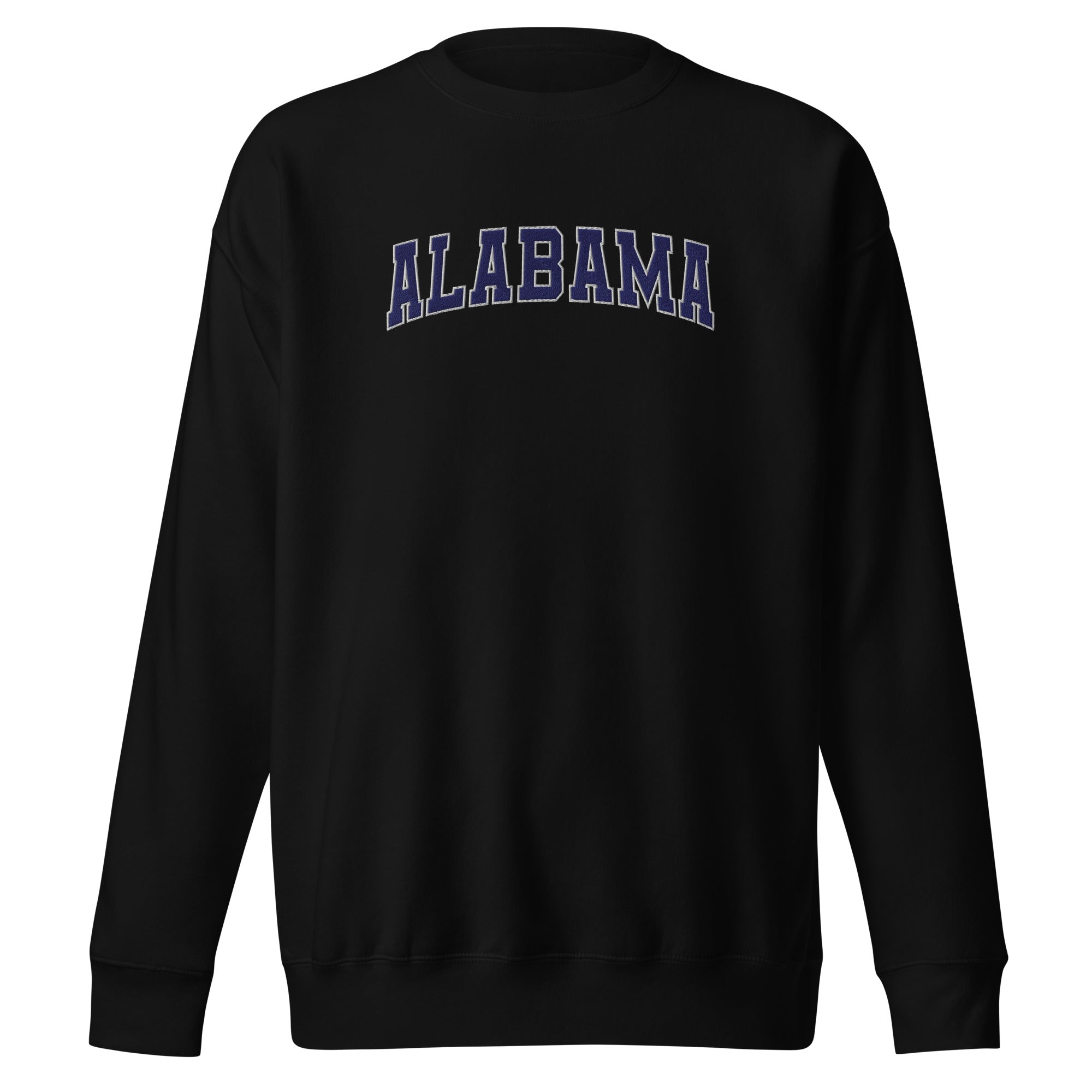 Alabama Vintage Varsity Embroidered Premium Sweatshirt - Black / S