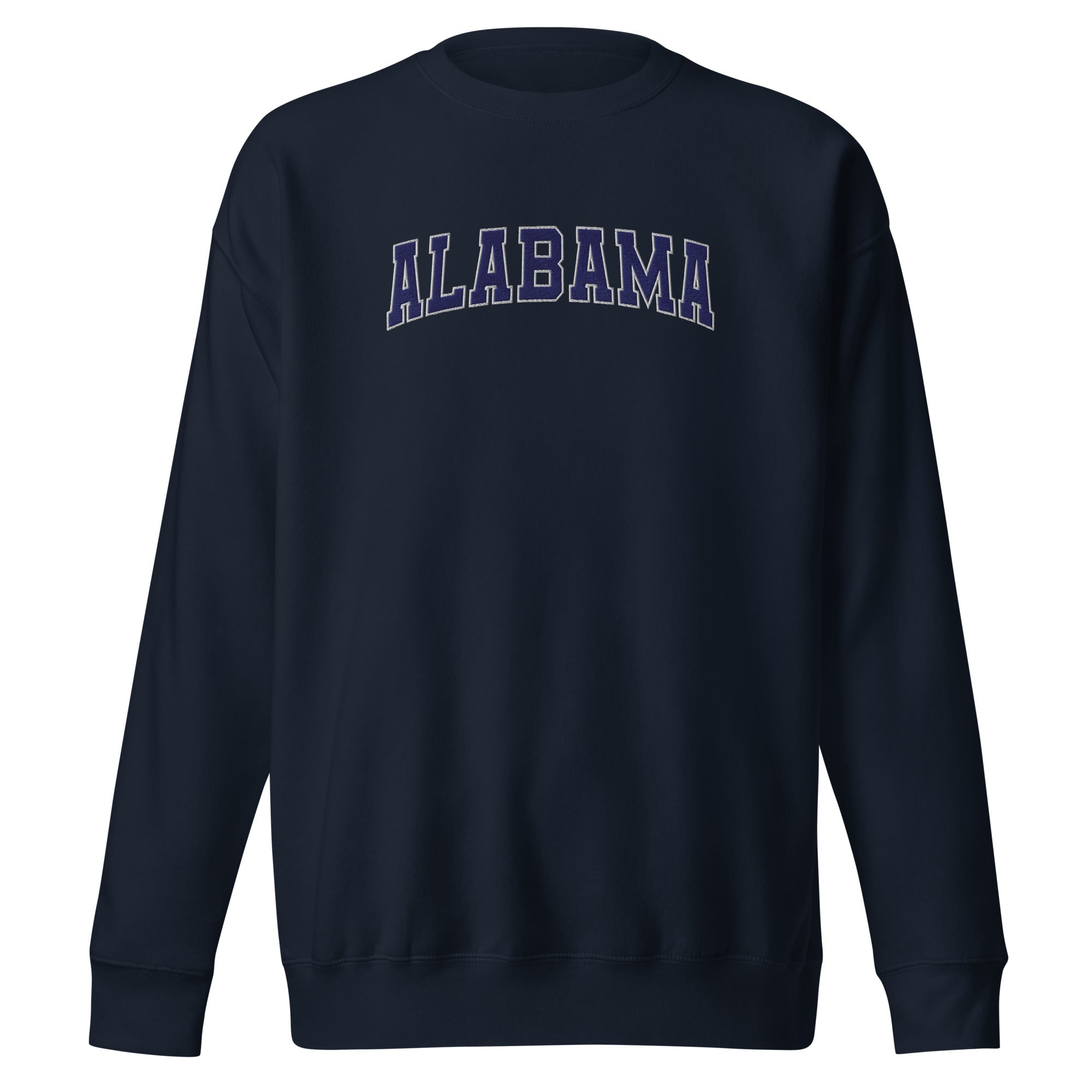 Alabama Vintage Varsity Embroidered Premium Sweatshirt - Navy Blazer / S