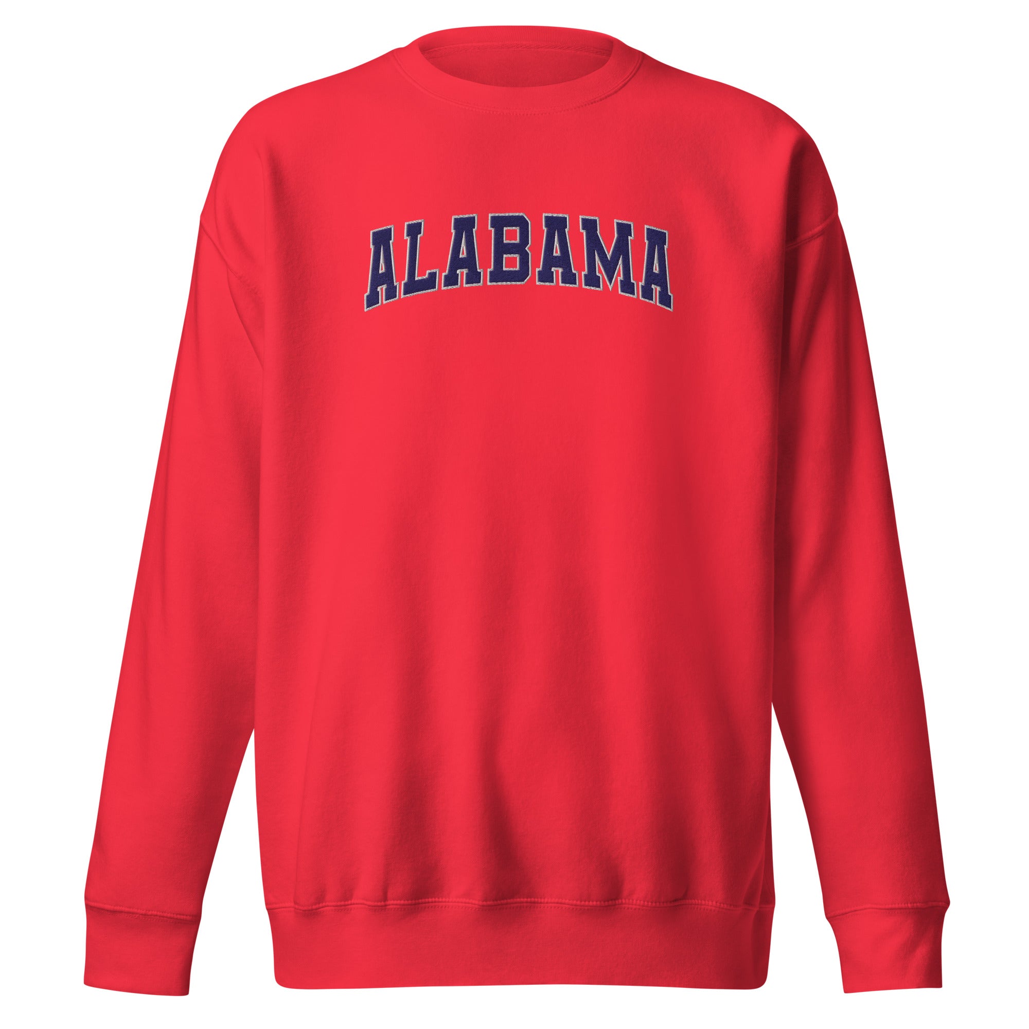 Alabama Vintage Varsity Embroidered Premium Sweatshirt - Team Red / S