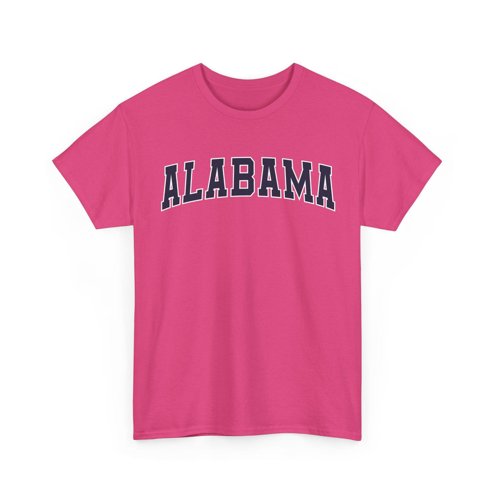 Alabama Vintage Varsity Unisex T-shirt - Heliconia / S - T-Shirt