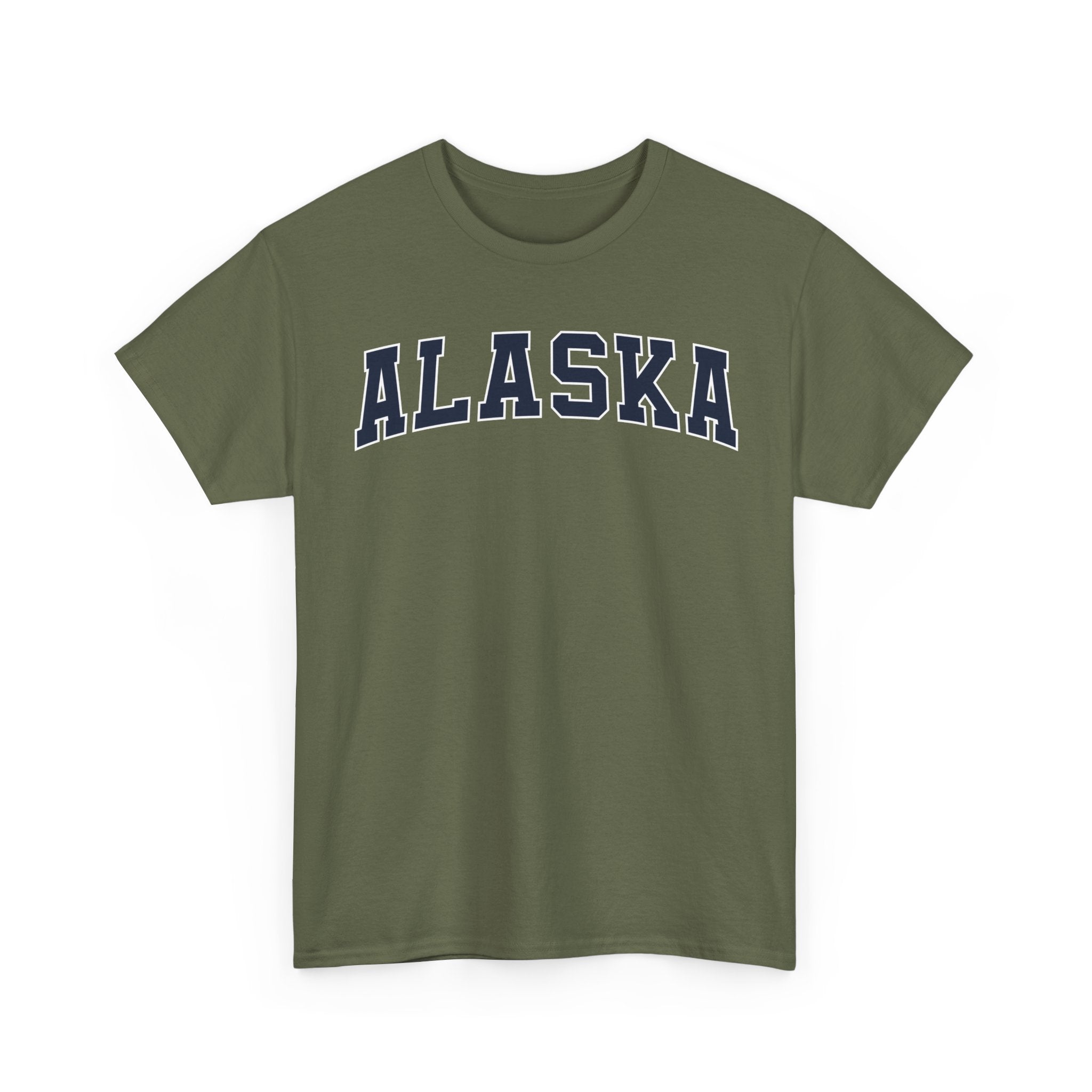 Alaska Vintage Varsity Unisex T-shirt - Military Green / S - T-Shirt