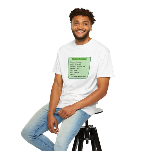 Anime Binge Watching Skill T-Shirt - Status Window & Fan Stats Graphic Tee