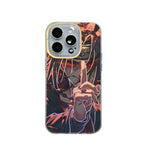 Phone case with an anime-style Naruto Shippuden Uchiha Itachi design of a character with a hand gesture on a white background