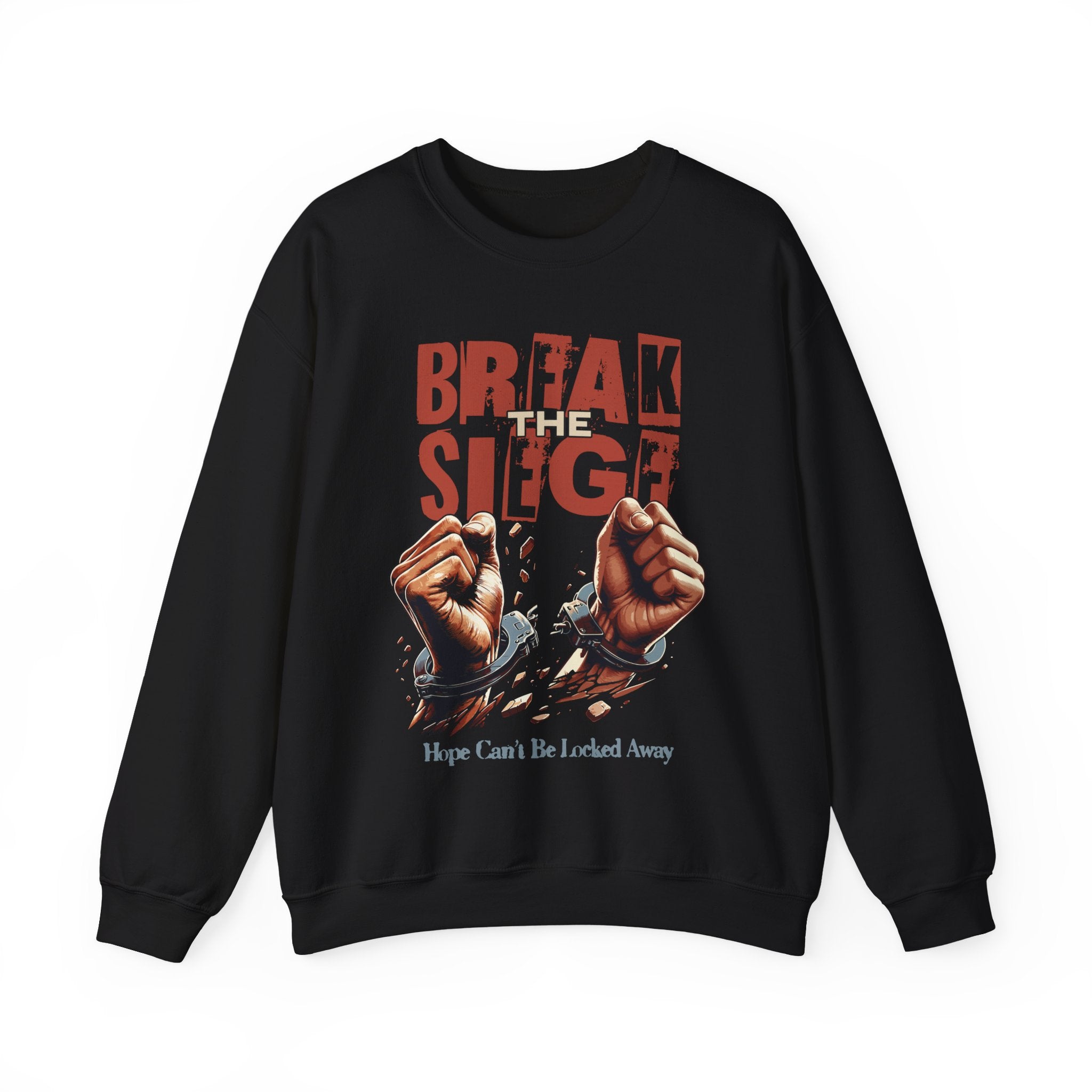 Break the Siege Crewneck Sweatshirt - S / Black