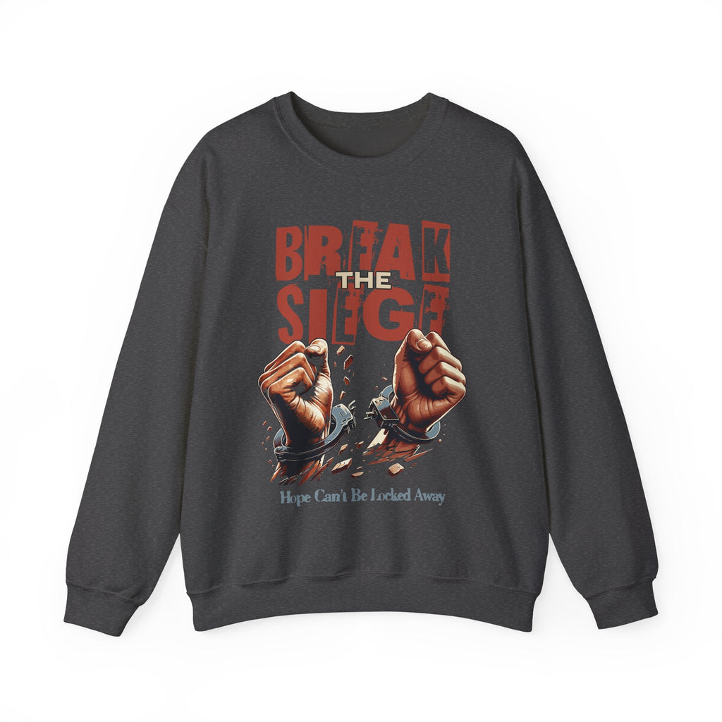Break the Siege Crewneck Sweatshirt - S / Dark Heather