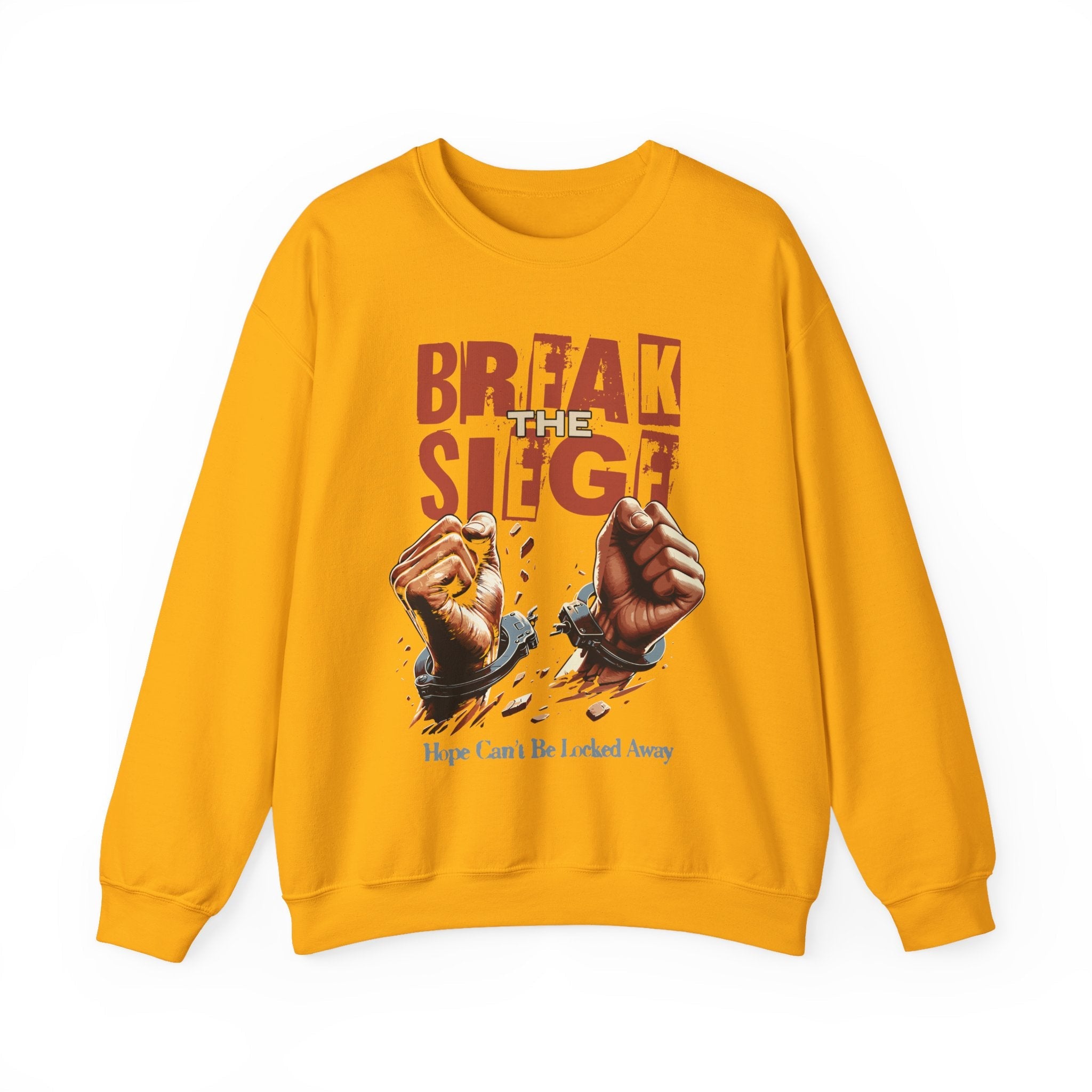 Break the Siege Crewneck Sweatshirt - S / Gold
