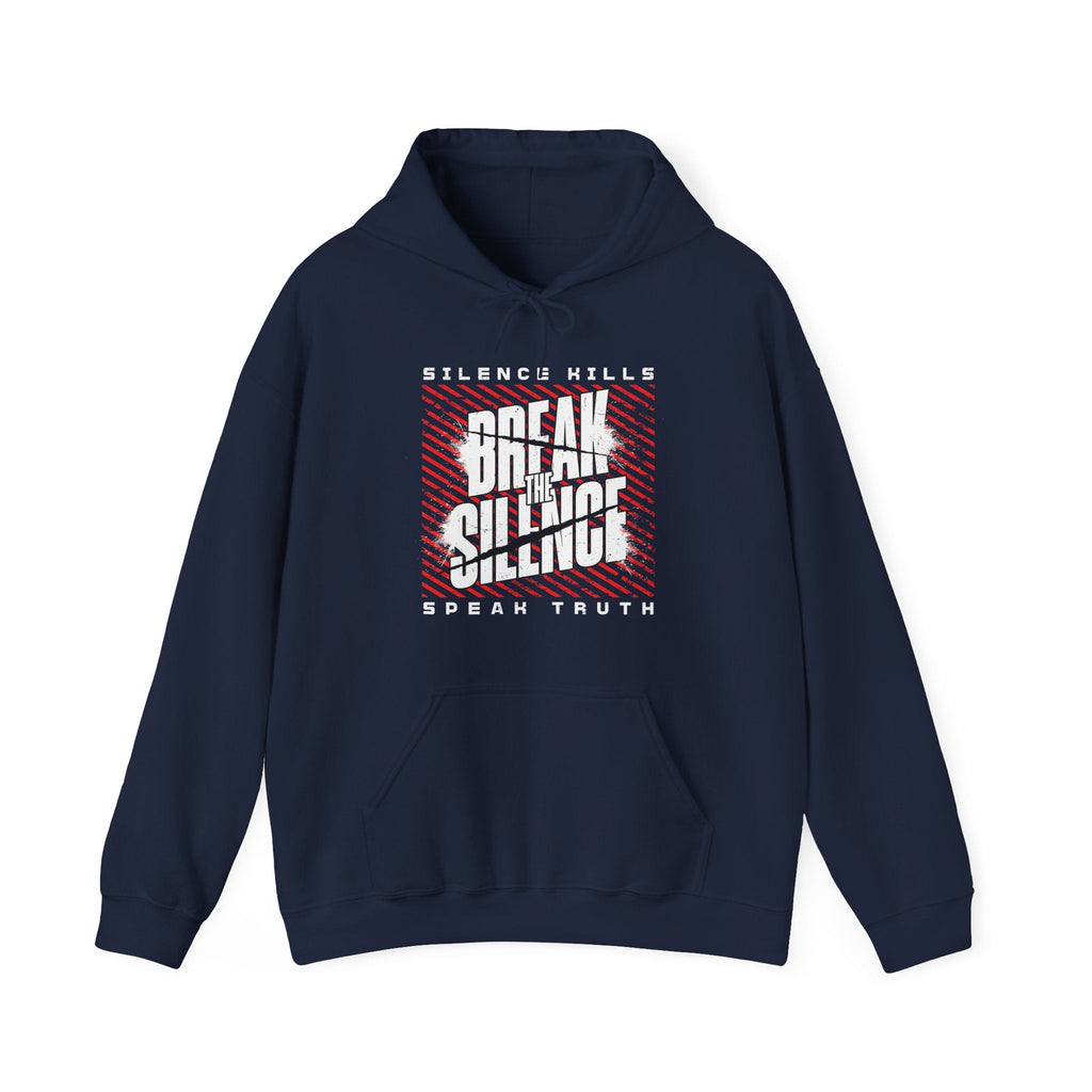 Break the Silence Classic Hoodie - Navy / S