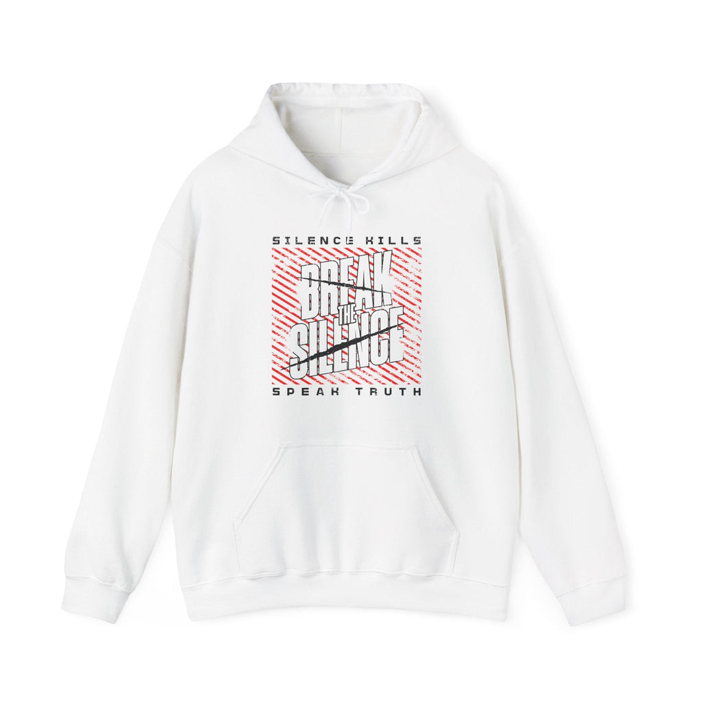Break the Silence Classic Hoodie - White / S