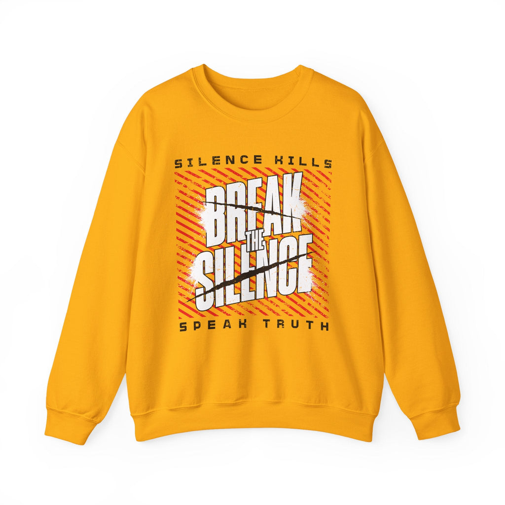 Break the Silence Crewneck Sweatshirt - S / Gold