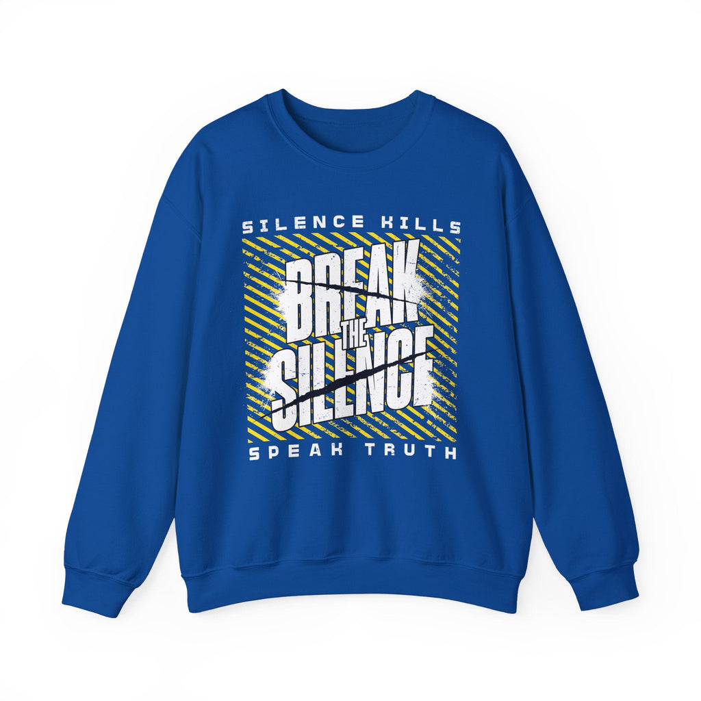Break the Silence Crewneck Sweatshirt - S / Royal