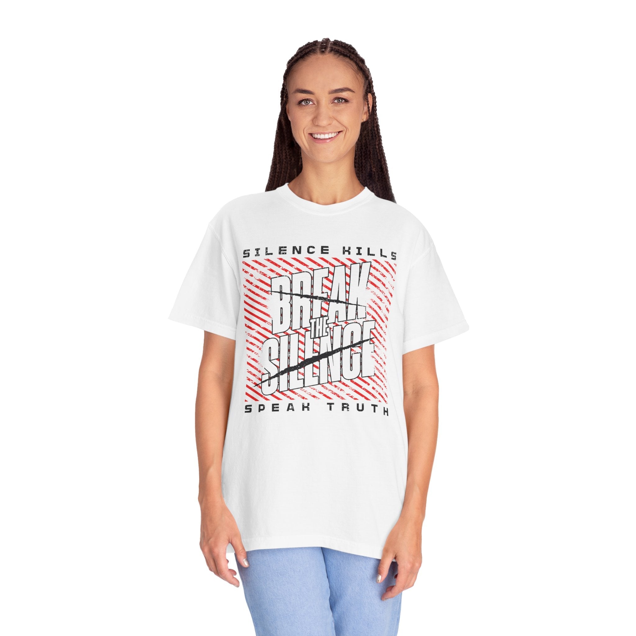 Break the Silence Unisex Garment-Dyed T-Shirt