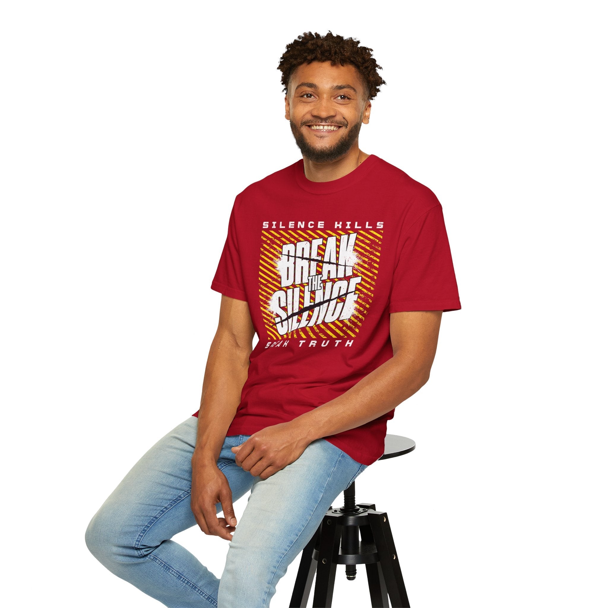 Break the Silence Unisex Garment-Dyed T-Shirt