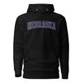 Nebraska Vintage Varsity Embroidered Unisex Premium Hoodie - Black / S