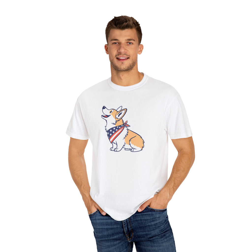 Cute Corgi Patriotic T-Shirt