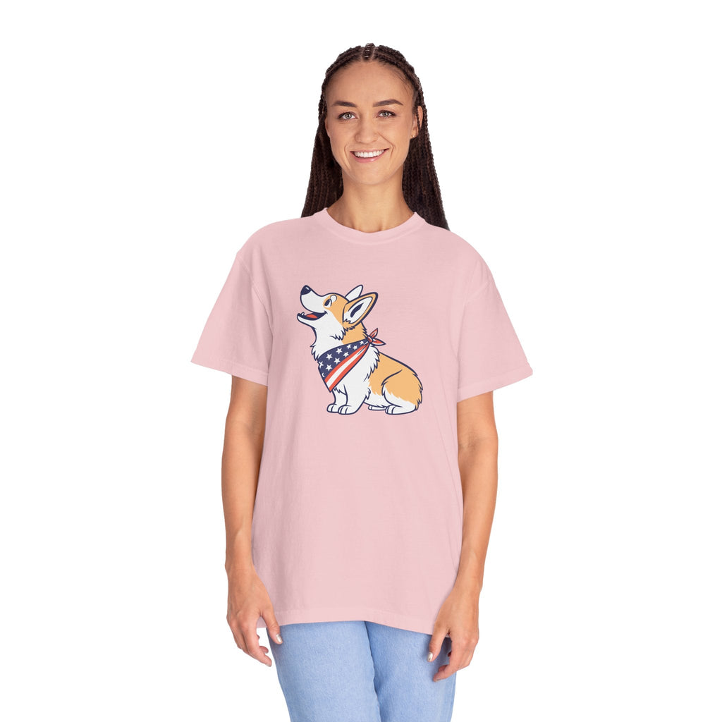 Cute Corgi Patriotic T-Shirt