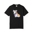 Cute Corgi Patriotic T-Shirt - Black / S