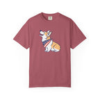 Cute Corgi Patriotic T-Shirt - Crimson / S