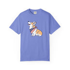 Cute Corgi Patriotic T-Shirt - Flo Blue / S