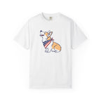 Cute Corgi Patriotic T-Shirt - White / S