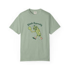 ’Dink Responsibly’ Funny Pickleball T-Shirt | Cute Pickle Character Pun Tee for Players - Bay / S