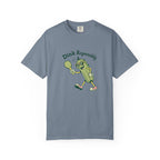 ’Dink Responsibly’ Funny Pickleball T-Shirt | Cute Pickle Character Pun Tee for Players - Blue Jean / S