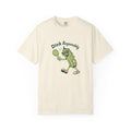 ’Dink Responsibly’ Funny Pickleball T-Shirt | Cute Pickle Character Pun Tee for Players - Ivory / S