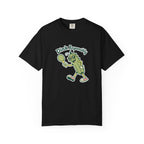 ’Dink Responsibly’ Funny Pickleball T-Shirt | Cute Pickle Character Pun Tee for Players - Black / S