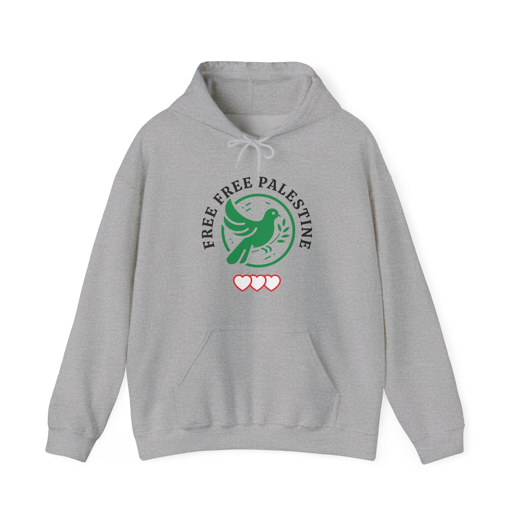 Free Palestine Classic Hoodie - Sport Grey / S