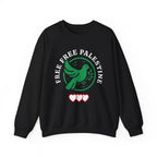 Free Palestine Crewneck Sweatshirt - S / Black