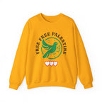 Free Palestine Crewneck Sweatshirt - S / Gold