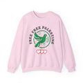 Free Palestine Crewneck Sweatshirt - S / Light Pink