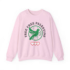 Free Palestine Crewneck Sweatshirt - S / Light Pink