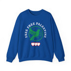 Free Palestine Crewneck Sweatshirt - S / Royal