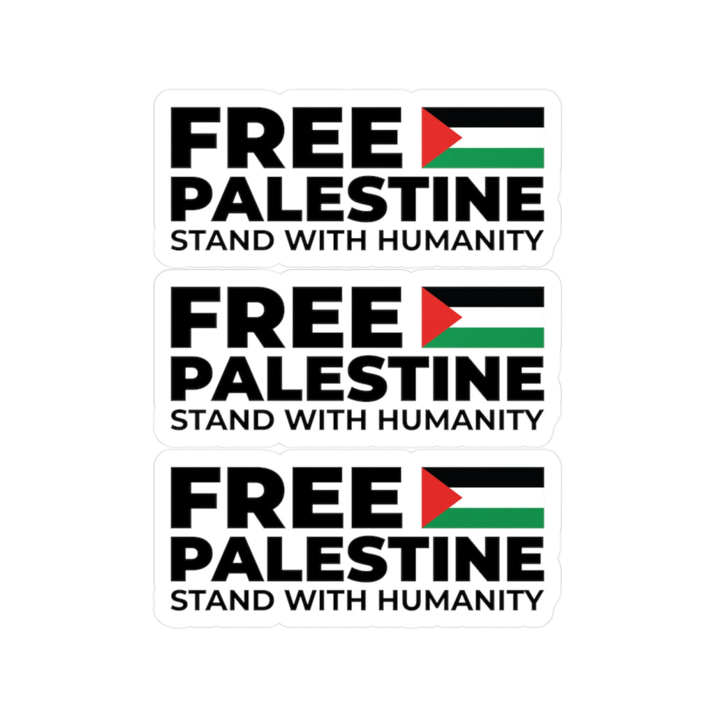 Free Palestine Kiss-Cut Sticker - 3’’ x 4’’ / Vinyl - Paper products