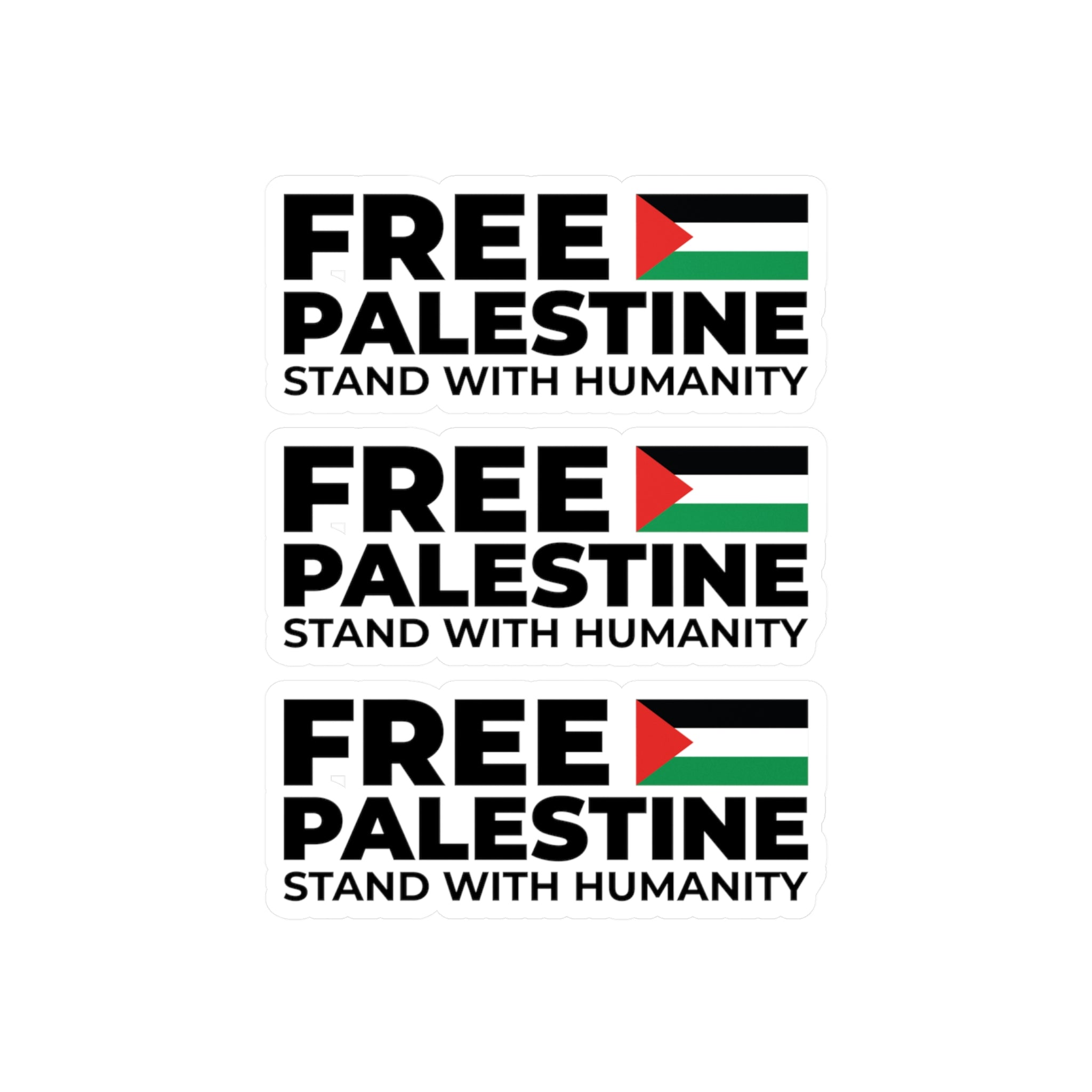 Free Palestine Kiss-Cut Sticker - 4’’ x 6’’ / Vinyl - Paper products