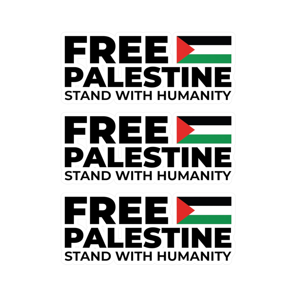 Free Palestine Kiss-Cut Sticker - 6’’ x 8’’ / Vinyl - Paper products