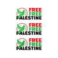 Free Palestine Kiss-Cut Vinyl Decals - 3’’ x 4’’ / Satin - Paper products