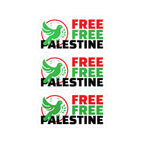 Free Palestine Kiss-Cut Vinyl Decals - 3’’ x 4’’ / Satin - Paper products