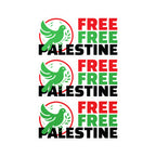 Free Palestine Kiss-Cut Vinyl Decals - 6’’ x 8’’ / Satin - Paper products