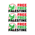 Free Palestine Kiss-Cut Vinyl Decals - 8’’ x 10’’ / Satin - Paper products