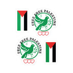 Free Palestine Kiss-Cut Vinyl Decals Stickers - 3’’ x 4’’ / Satin - Paper products