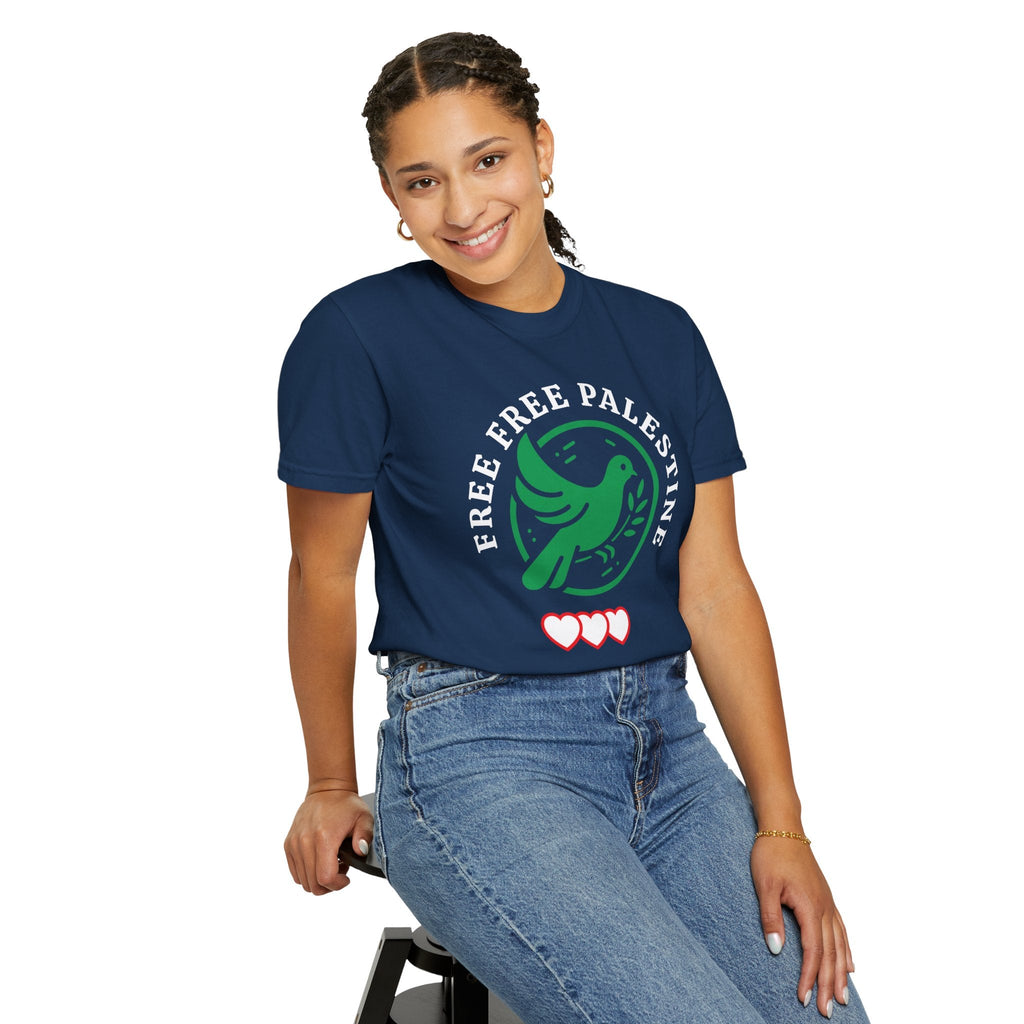 Free Palestine Unisex Garment-Dyed T-shirt - T-Shirt