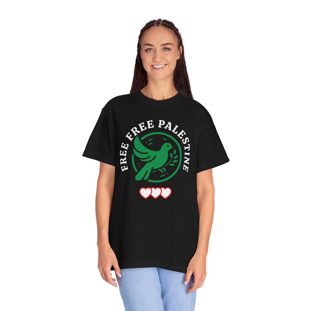 Free Palestine Unisex Garment-Dyed T-shirt - T-Shirt