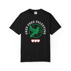 Free Palestine Unisex Garment-Dyed T-shirt - Black / S - T-Shirt