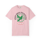 Free Palestine Unisex Garment-Dyed T-shirt - Blossom / S - T-Shirt