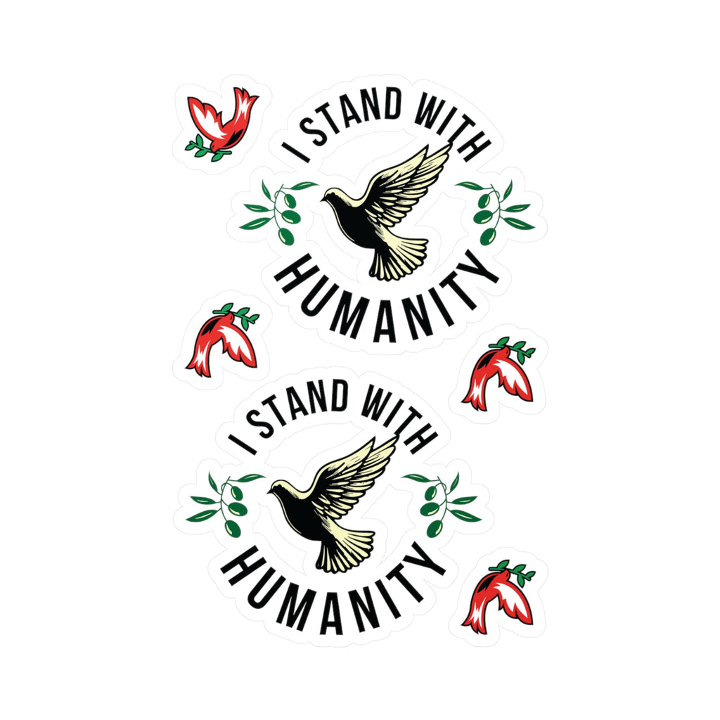 Humanity-Inspired Vinyl Decal Sticker - 4’’ x 6’’ / Kiss-Cut / Satin - Paper products