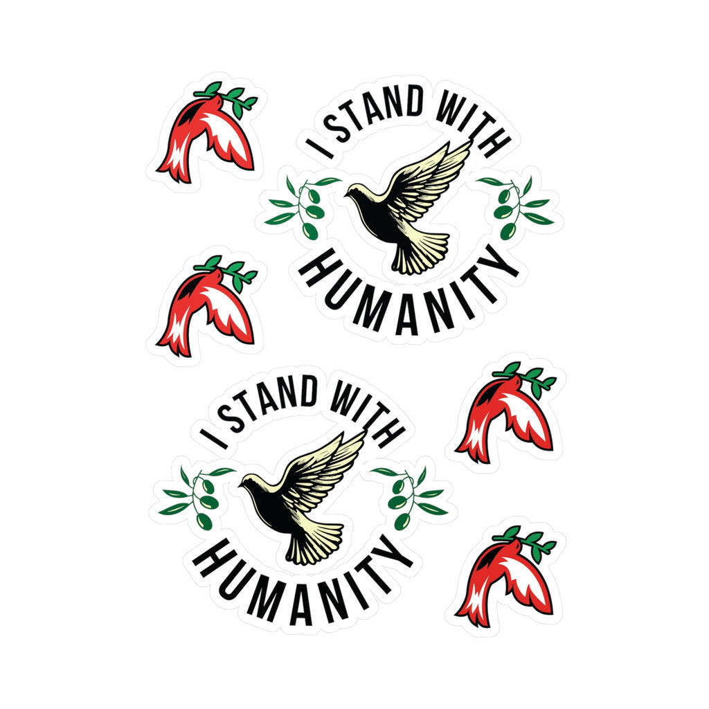 Humanity-Inspired Vinyl Decal Sticker - 6’’ x 8’’ / Kiss-Cut / Satin - Paper products