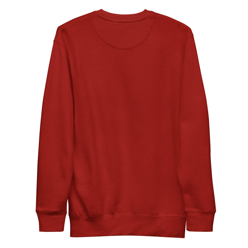 Red sweatshirt on a white background