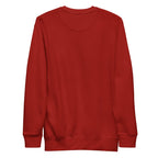 Red sweatshirt on a white background