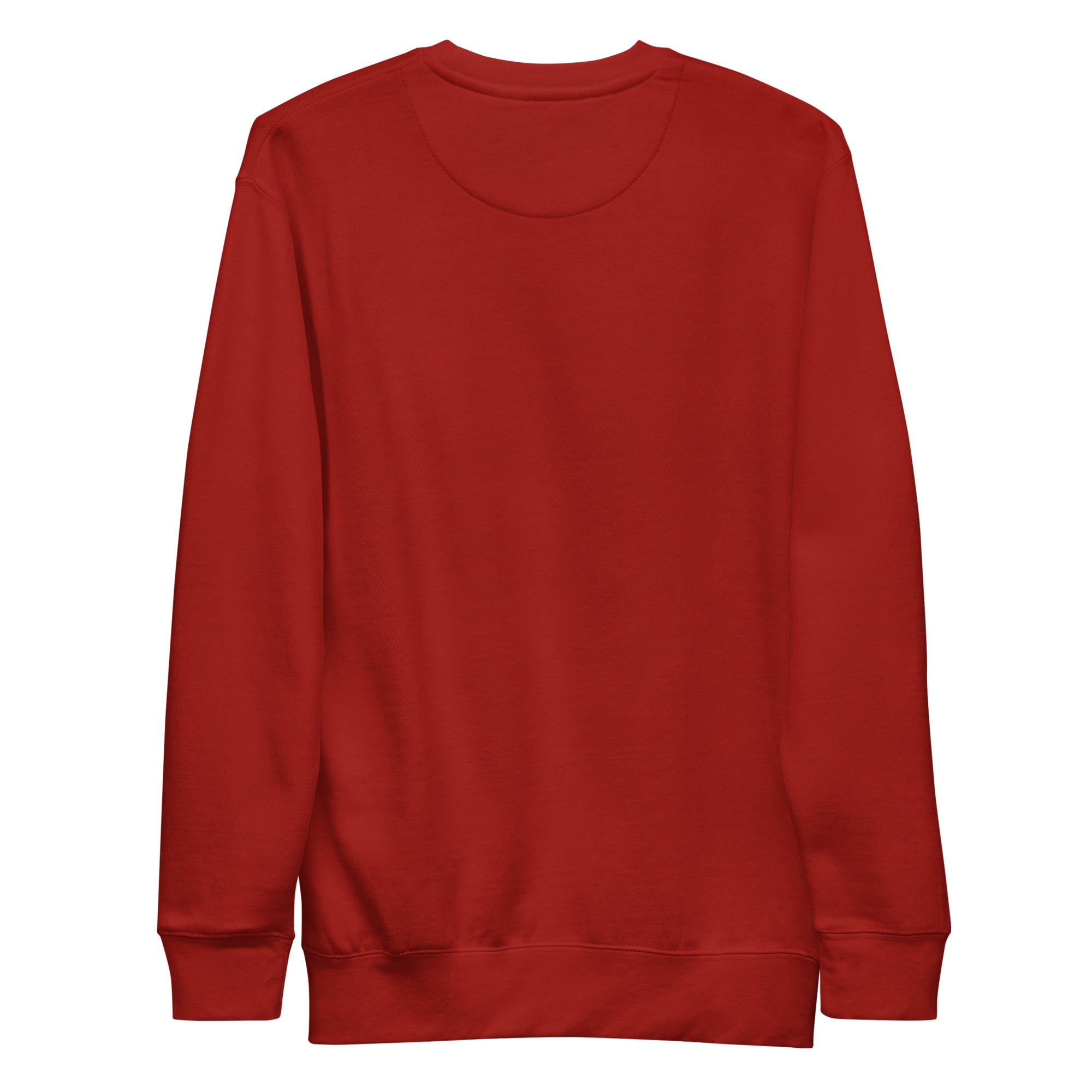 Red sweatshirt on a white background